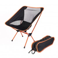 Portable Fishing Chair Folding Seat Stool Folding Aluminum Beach Moon Chair