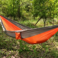 Portable Double Outdoor Hammock Travel Camping Swing Bed Parachute Cloth
