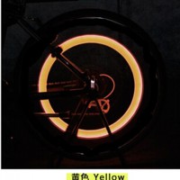 4pcs Cycling Bike Valve Caps Light Tyre Valve Wheel Flashing LED Lamp