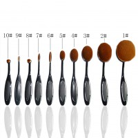 10PC/Set Professional Toothbrush Shaped Foundation Brushes Makeup Beauty Tools