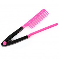 Fashion V Type Hair Straightener Comb DIY Salon Hairdressing Styling Tool New