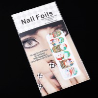 Merry Christmas Nail Art Tips Pack Decal Wrap Water Tattoo Noctilucent Sticker