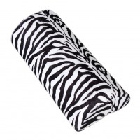 Zebra Stripe Hand Rest Cushion Soft Pillow Nail Art Design Manicure Half Column