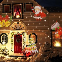 Christmas LED Projector Lights Decoration Motion Rotating Spotlight Outdoor UK