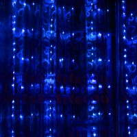 3M Water Flow String LED Lights Waterfall Light Wedding Party Background Decor