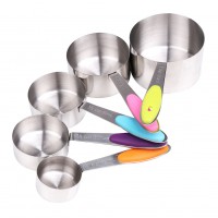 Environmental Protection And Durable 5 Sets Of Stainless Steel Measuring Cup