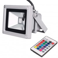 10W LED Colorful RGB Cast Light Remote Control Color Changing Clubs Floodlight