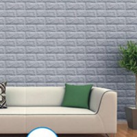 3D Brick Waterproof Self-adhesive Wall Sticker Panels Background Wallpaper