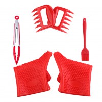 4 IN 1 BBQ Accessories Set For Grilling Cooking Baking Smoking Barbecue 2 Colors