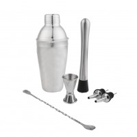 6 Sets Stainless Steel Material Shaker Suitable For Bars And Household Silver