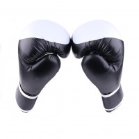 Boxing Gloves Muay Thai Training Genuine Cow Hide Leather Sparring Punching Bag