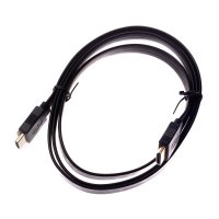 1.8 meters HDMI male to HDMI male connector Cable Black