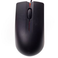 Wired Mouse with Grain Pattern Black