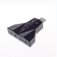 PD560 7.1 Channel USB External Sound Card Audio Adapter, Black