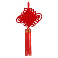 Chinese Style Decorate Pendant Traditional Lint Chinese Knot 8 Coils