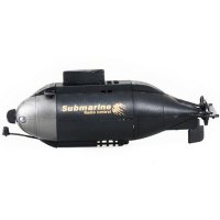 Mini 6-Channel Remote Control Submarine Black