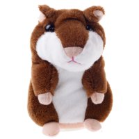  Creative Toys Talking Hamster Pet Electronic Speak Record Plush Baby Chocolate