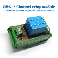 Band Shell 2 Relay Module DC24V Dual Control Panels Two-way Driver Board Module
