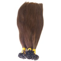 U-tip Italy Keratin Bonded Hair Extensions Silk Straight U-tip 100 Strands/Pack 18 inch Color #4