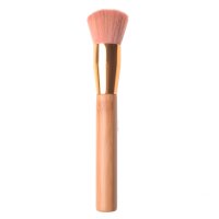 Tilted Brush Makeup Brush Bamboo Handle Brush Brown