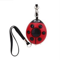 Beetle Shaped Personal Security Alarm With LED Light Self Defense Keychain