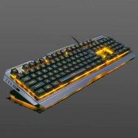 Wired Backlit Luminous Ergonomic USB Gaming Keyboard Optical Gamer Mouse V1