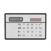 8 Digit Ultra Thin Solar Power Calculator Portable Mini Touch Calculator