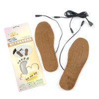 1 Pair Cuttable Winter Boot Insoles USB Heated Foot Warmer Winter Shoes Pads