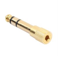 6.35mm 1/4inch Male To 3.5mm 1/8inch Female Stereo Audio Adapter Plug Jack