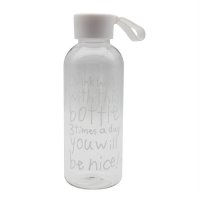600ML Breakproof Glass Water Bottle Travel Drinking Water Bottle Drinkware