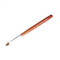 Semi-circle Phototherapy Nails Drawing Pens with Rosewood Handle & Mink Hair