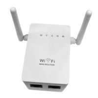 300Mbps 802.11 Wireless Wifi Repeater Router Booster with Double Antennas