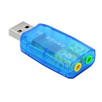 Maikou External USB Sound Card 5.1 Channel Audio Card Adapter With 3.5mm Jack