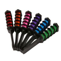 6PCS/SET Mini Disposable Salon Use Hair Dye Comb Crayons For Hair Color Chalk