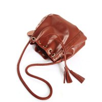 Lady Soft Beautiful Drawstring Shoulder Bag Handbag Cross Body Bags Brown