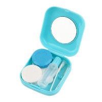 Plastic Mini Contact Lens Case Outdoor Travel Contact Lens Holder Container