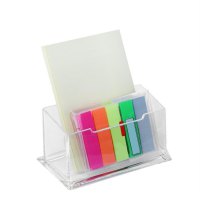 Clear Desktop Business Card Holder Display Stand Acrylic Plastic Desk Shelf