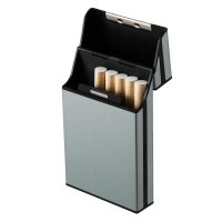 Wire Drawing Cigar Cigarette Case Tobacco Holder Mini Box Storage Container