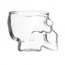 Transparent Skull Head Shot Glass Cup for Vodka Whiskey Wine Home Drinking Cup