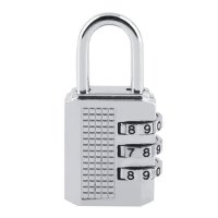 3/4 Dial Combination Padlock Locker Door Toolbox Luggage Suitcase Lock