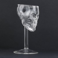 75ML High Temperature Resistance Skull Glass Transparent Whiskey Drinking Cup