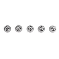 5pcs Russian Flower Ball Cake Decorating Piping Nozzles Pastry Tip Baking Tool