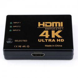 3x1 Rectangle HDMI Switch 4k x 2k 3D HDMI Switcher Hub Port Switches HD1080p