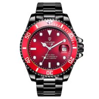 TEVISE T801 Men's Quartz Watch Calendar Stainless Steel Strap Water Resistant