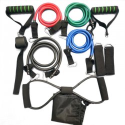 11 Pcs/Set Multifunctional Rally Pull Rope Muscle Training Resistance Bands