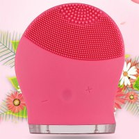 Silicone Ultrasonic Face Cleansing Instrument Rechargeable Beauty Instrument