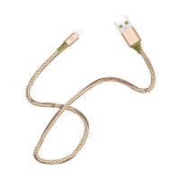 Nylon Braided Wire Metal Plug Data Sync Cable Fast Charging Cable for iPhone