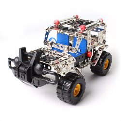 262pcs Cross-country Vehicle Metal Toy Enlighten Assembly Metal Building Kit