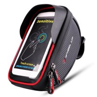 360 Degree 6 Inch Waterproof Mobile Phone Pouch Touch Screen Bike Bag