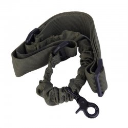 Tactical Single Pointed Adjustable Bungee Sling System Nylon Strap Hook